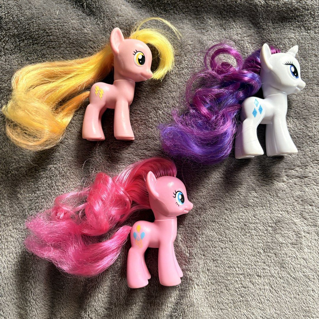 [set] My little pony brushable Rarity Pinkie pie Honey rays G4 MLP ...