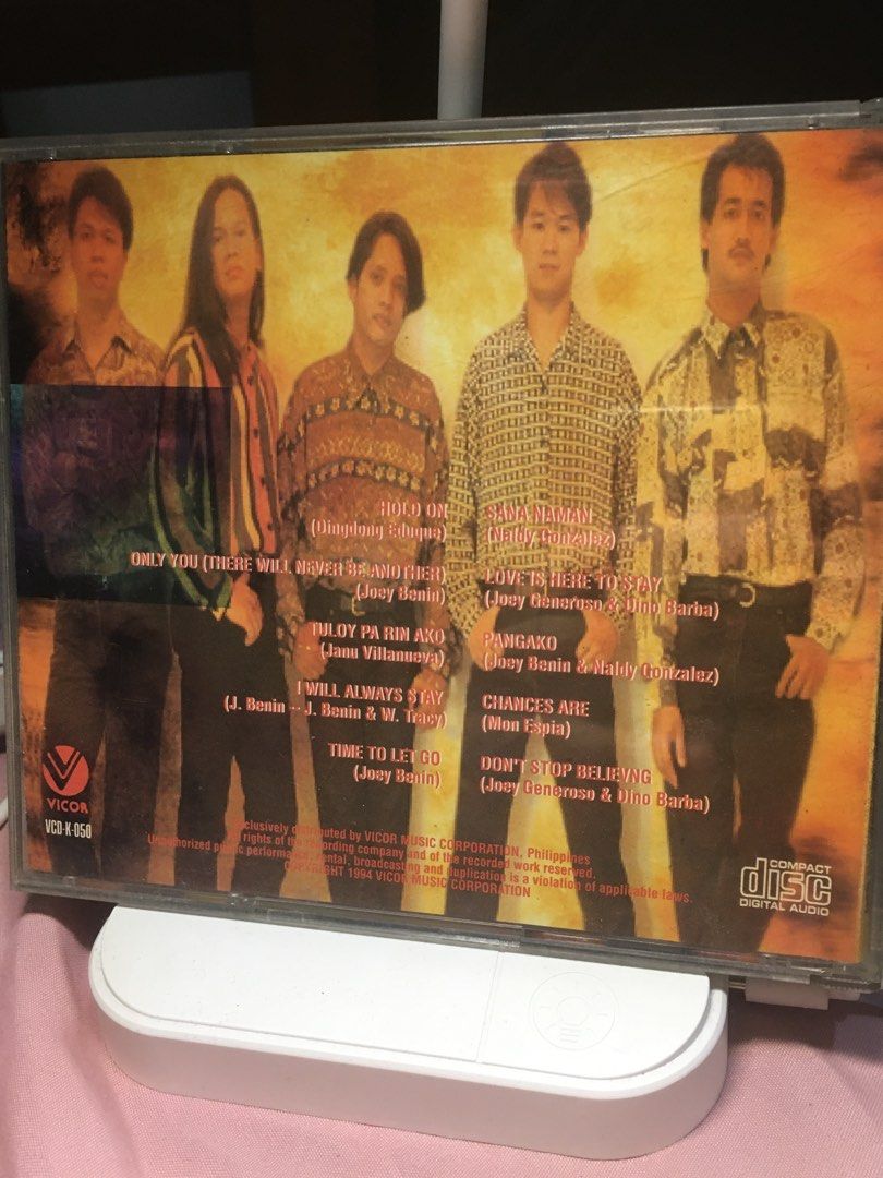 Side A - Hold On CD (Category: CDs & DVDs) located in Caloocan City. Submitted by psychen09 (Listing ID 1438236123, Image 2). Description: Side A "Hold On" CD - Collector's Edition. Features hits like "Only You" and "Buloy Pa Rin Ako." From Vicor Music Corporation. Disc condition passes VG - VG+.