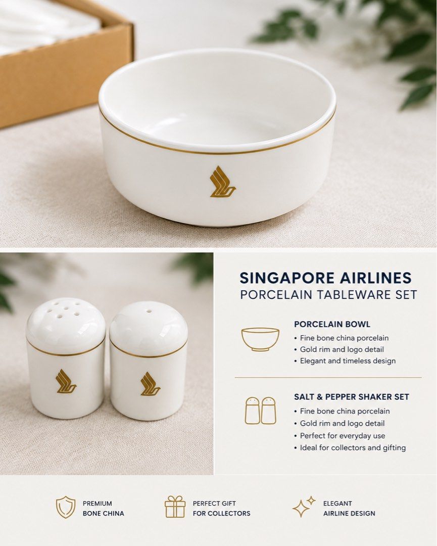 Singapore Airlines Porcelain Tableware Set455515038087260160
