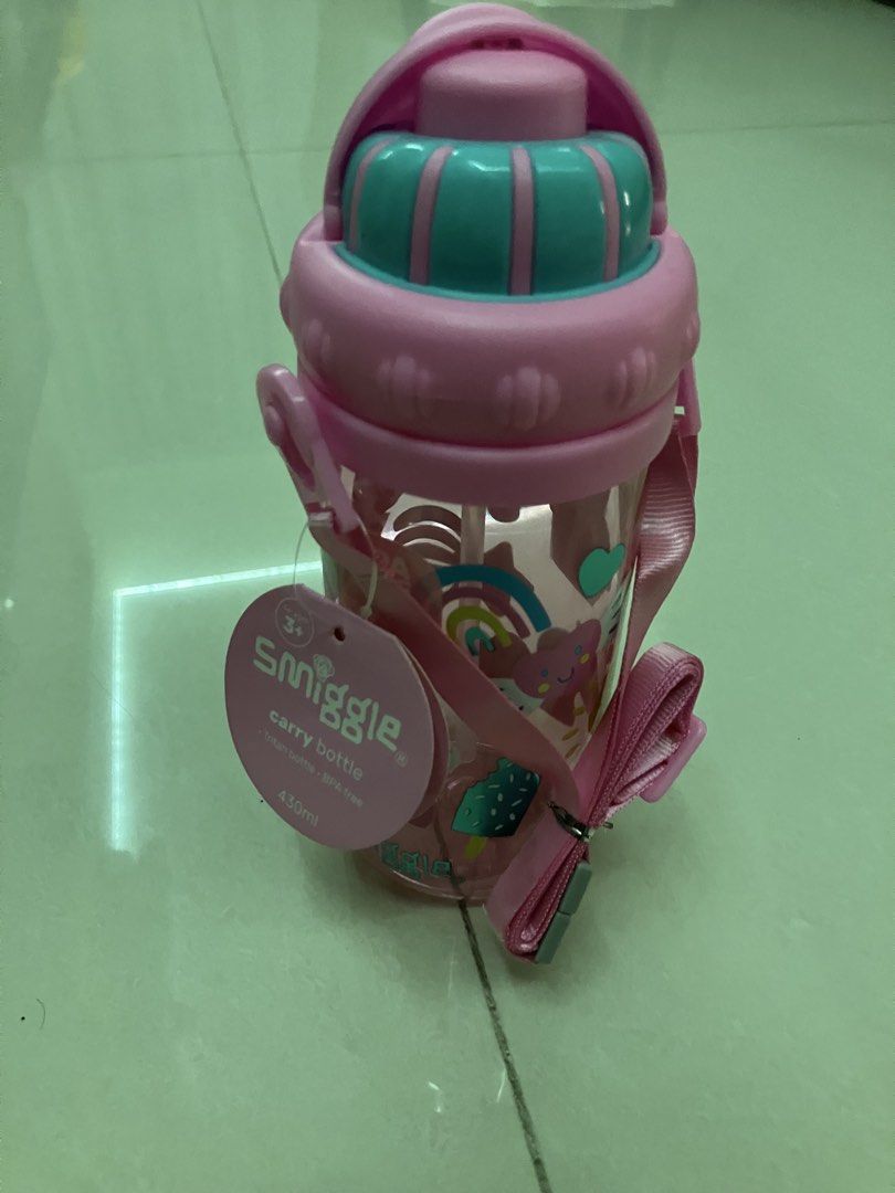 Smiggle Carry Bottle - 430ml - Pink455963642377676800
