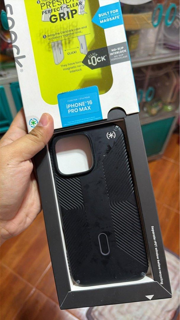 Speck Presidio2 Grip for iPhone 16 Promax (Category: Cases & Sleeves) located in Caloocan City. Submitted by melodyzafe77776 (Listing ID 1438119285, Image 3). Description: Please make reading a habit. 😉 TRANSPARENT - 500 firm. BLACK - 800 firm Slightly used cases for iPhone 16 Promax All orig po - Stylish design - Provides excellent drop protection - Durable construction Meet up Sm Sangandaan/Grand Central/San Lazaro Pwede din ipadeliver sagot n