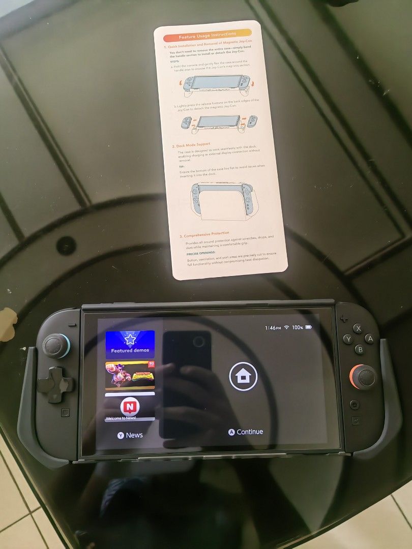 SUPCASE Dockable Rugged Hybrid Protective Dockable Case for the Nintendo Switch 2 (Black) (Category: Cases & Covers) located in Subic. Submitted by mattgelo (Listing ID 1438213262, Image 3). Description: Originally bought this on the orange app (IYKYK) last year for Php 781 with using vouchers. This case is a must-have for your Nintendo Switch 2 to protect it from bumps and scratches, and to give your hands comfort when using the console in handh
