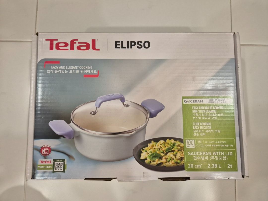 Tefal Elipso Saucepan with Lid - 20cm455734017876316160