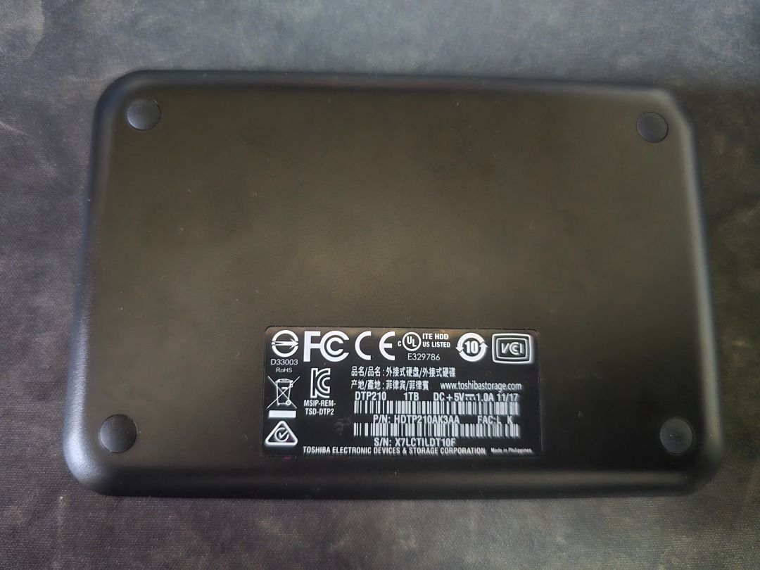 Toshiba External Hard Drive - 1TB455684688718735361