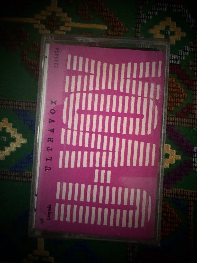 Ultravox - Ultravox Cassette Tape (Category: CDs & DVDs) located in San Juan City. Submitted by redgecollection (Listing ID 1438197203, Image 1). Description: FREE FOR EVERY PURCHASE OF 2 TAPES - Original Ultravox cassette tape. - Tracks include: 'Same Old Story', 'Sweet Surrender', 'Dream On', 'All Fall Down', 'Time To Kill', 'Moon Madness', 'Follow Your Heart', and 'All In One Day'. - Produced and printed in the Philippines by Dyna Products. - 