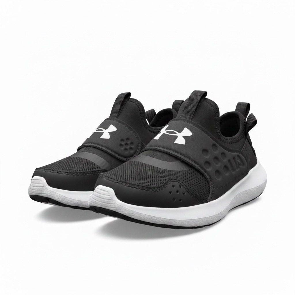Under Armour Runplay sneakers (black&white) (Category: Babies & Kids Fashion) located in Santol. Submitted by lululane (Listing ID 1438128155, Image 3). Description: Authentic Negotiable No box.