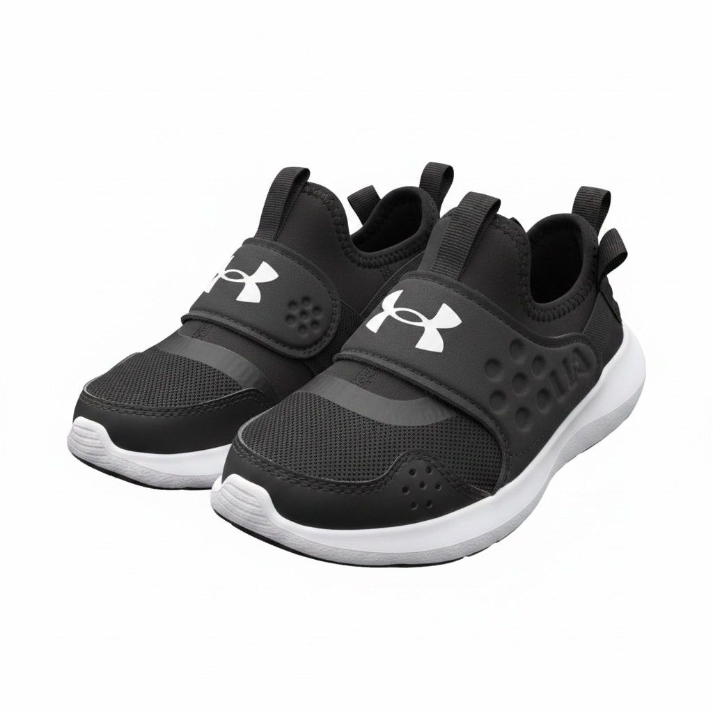 Under Armour Runplay sneakers (black&white) (Category: Babies & Kids Fashion) located in Santol. Submitted by lululane (Listing ID 1438128155, Image 1). Description: Authentic Negotiable No box.
