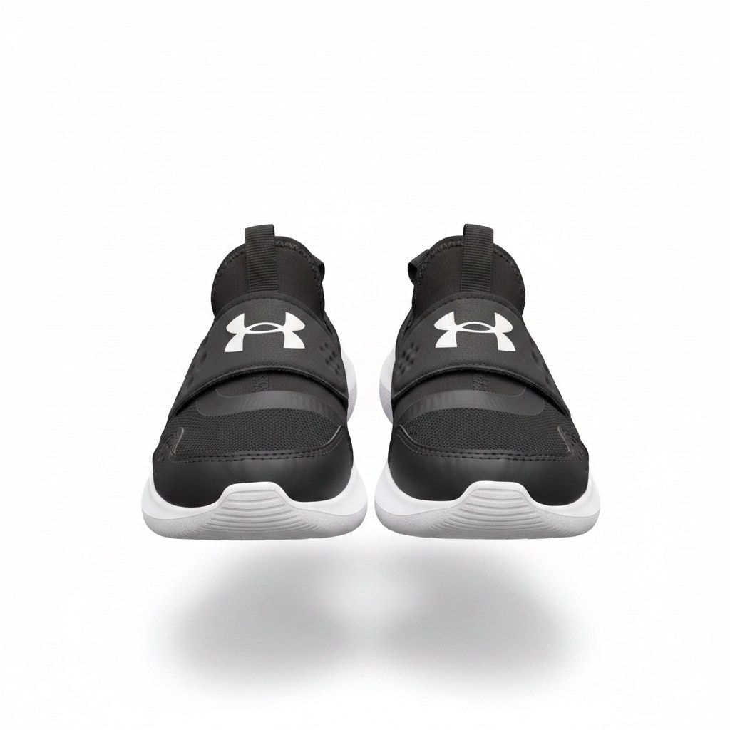 Under Armour Runplay sneakers (black&white) (Category: Babies & Kids Fashion) located in Santol. Submitted by lululane (Listing ID 1438128155, Image 2). Description: Authentic Negotiable No box.