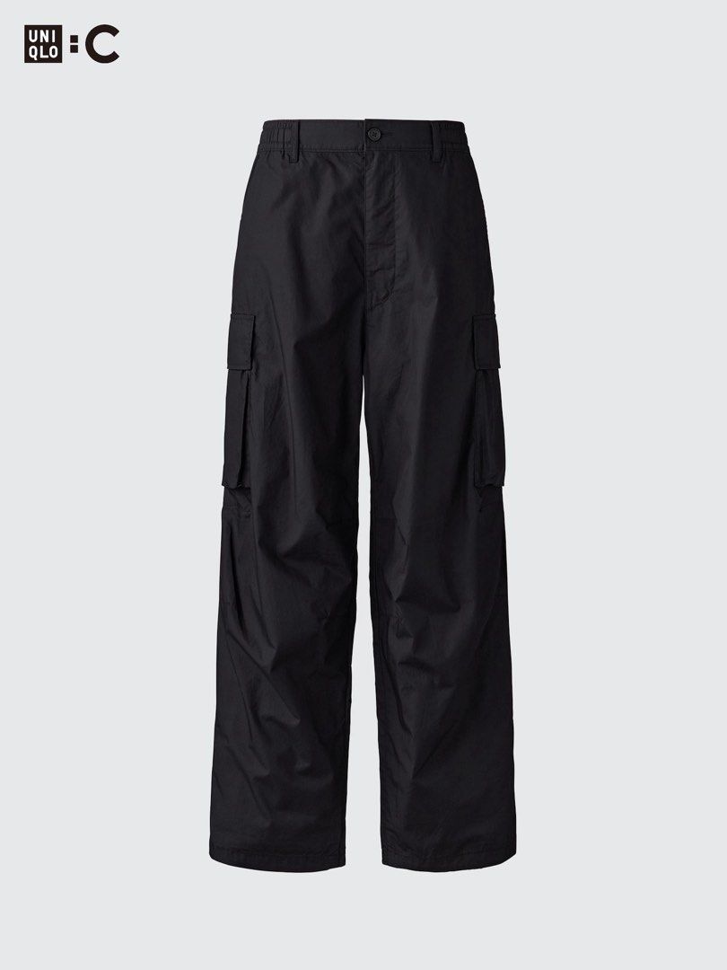 Uniqlo Wide Fit Cargo Pants (Category: Trousers) located in Butuan. Submitted by cziee_ (Listing ID 1438149030, Image 1). Description: Bought it myself directly from the store and only used it once. Waist: 68-76 cm Length: 99.5 cm Leg Opening: 20.5 cm.