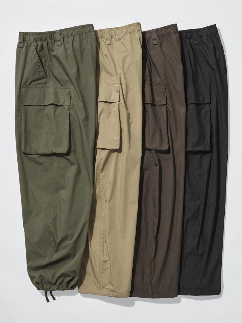 Uniqlo Wide Fit Cargo Pants (Category: Trousers) located in Butuan. Submitted by cziee_ (Listing ID 1438149030, Image 2). Description: Bought it myself directly from the store and only used it once. Waist: 68-76 cm Length: 99.5 cm Leg Opening: 20.5 cm.