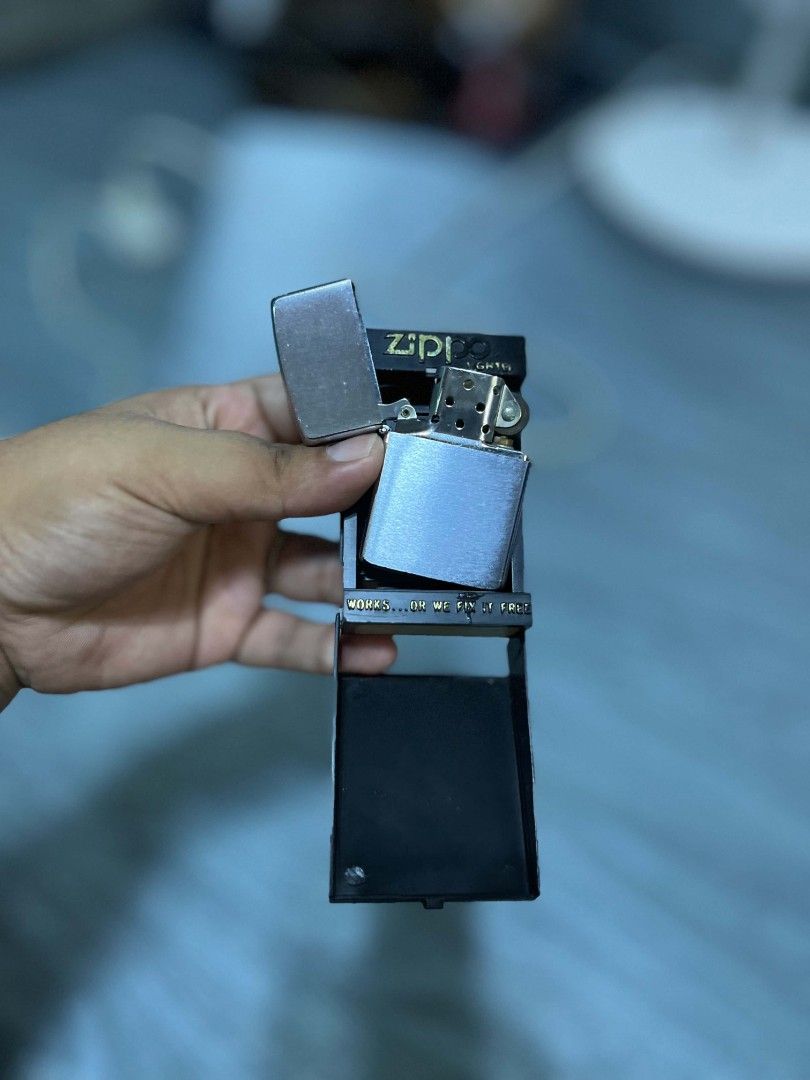 VINTAGE ZIPPO LIGHTER (Category: Jewelry) located in Cavite. Submitted by erwheen (Listing ID 1438160094, Image 3). Description: VINTAGE ZIPPO LIGHTER MADE USA NEVER USE STOCK ONLY HEARING OFFER LOCATION CAVITE CITY.