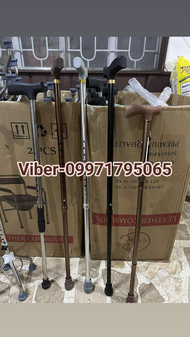 Walking Canes - Various Colors and Styles (Category: Medical Supplies & Tools) located in Manila. Submitted by jecelj_295c8a (Listing ID 1438188850, Image 2). Description: - Walking canes available - Different colors and styles - Made of aluminum - adjustable cane .