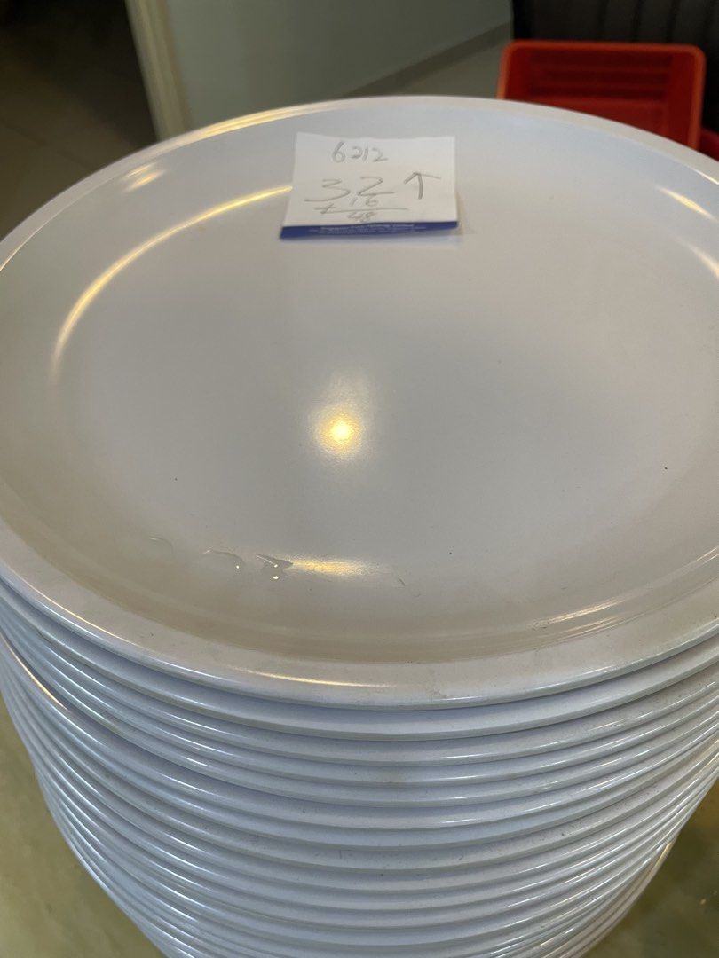 12” melamine White Plates456911638286182400