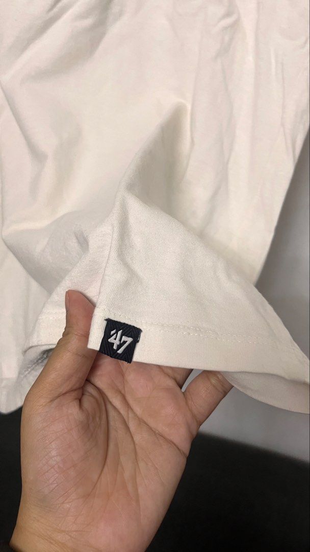47 Brand Raiders T-shirt - Medium (Category: Tshirts & Polo Shirts ) located in Cabuyao City. Submitted by kisyana (Listing ID 1438455026, Image 3). Description: - Official 47 Brand Raiders T-shirt - Size: Medium - Material: 100% cotton - Made in Pakistan - Features Raiders logo - Minor stain on bottom hem - Brand and size tag visible.