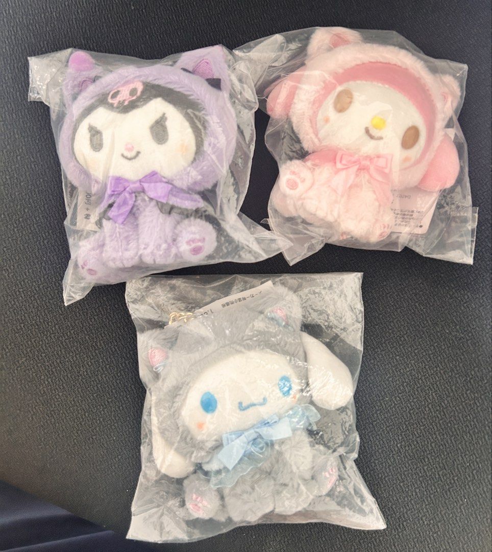 [520 SALES] Sanrio Kuromi Melody Cinnamoroll Plush toy Keychain Bag ...