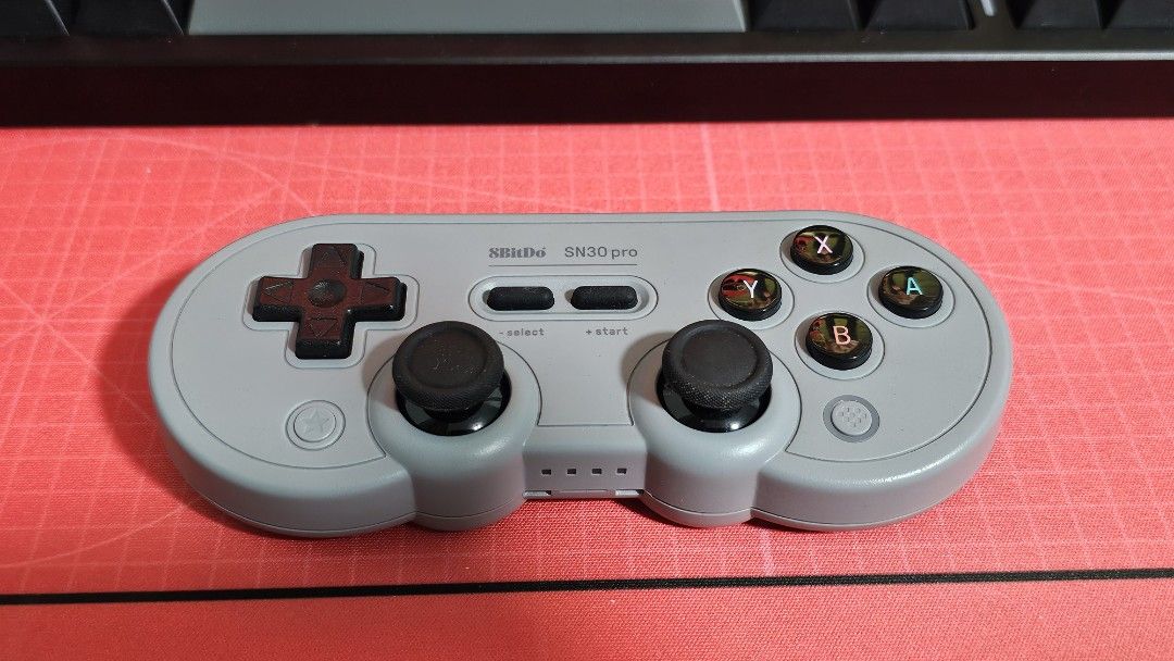 8BitDo SN30 Pro Bluetooth Gamepad (Category: Controllers) located in Paranaque City. Submitted by martan9 (Listing ID 1438465934, Image 1). Description: 8BitDo SN30 pro Bluetooth gamepad PHP 900 (fixed) Like New Will issue replacement USB C to C cable No box Sitting in storage for the last 2 years - still functional, battery life couldn't gauge Delivery can be arranged at expense of buyer Meetups possible at BGC, Makati, Arca South, Taguig, Sucat