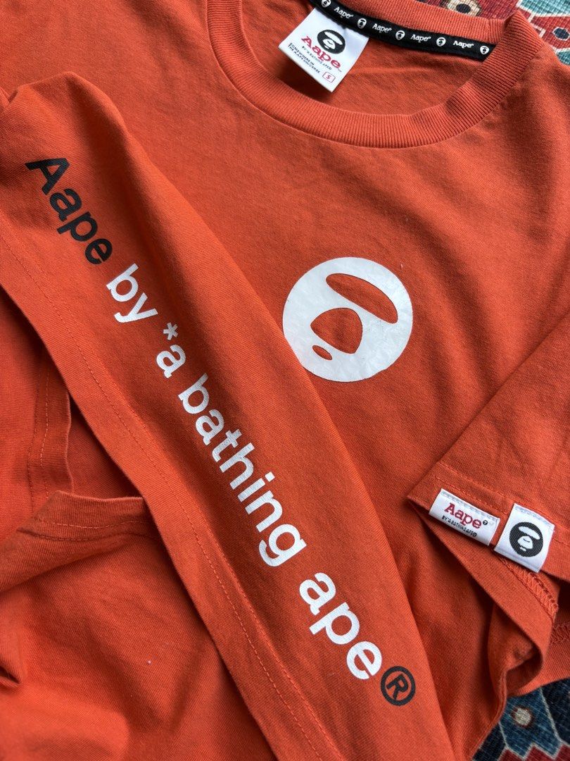 AAPE Tee - Orange (Category: Tshirts & Polo Shirts ) located in Dagupan City. Submitted by anyklasiko (Listing ID 1438467152, Image 3). Description: Item: AAPE Tee - Orange Size: S Width: 18.5’ Length: 24’ Price: 1299.