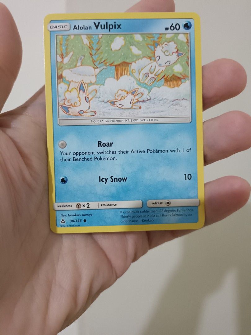 Alolan Vulpix Pokemon Card Ultra prism, Hobbies & Toys, Toys & Games on ...