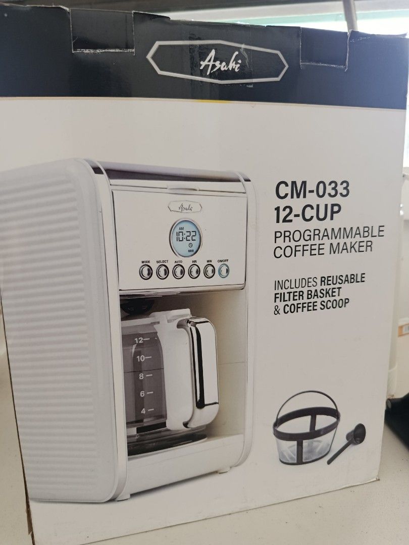 Asahi programmable 12 cups coffee maker (Category: Coffee Machines & Makers) located in Manila. Submitted by acechaelmarie (Listing ID 1438335071, Image 1). Description: .