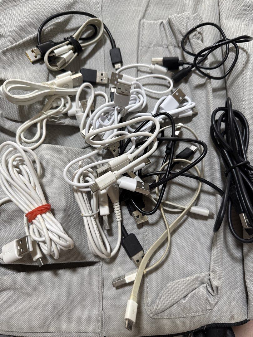 Assorted USB Cables - Various Types456608024521625600