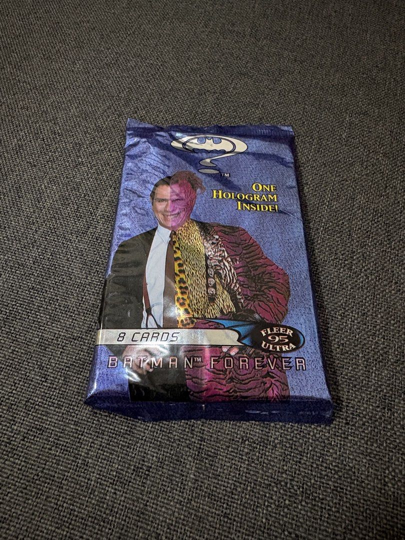 Batman Forever Trading Cards Sealed (Category: Raw Singles) located in Imus. Submitted by declutter201 (Listing ID 1438499356, Image 1). Description: Price: P250 Prio payo Location: Imus, Cavite MOP: BDO, Gcash, Maya, GoTyme MOD: GGX, J&T, SDD Sealed You can message me for more details.