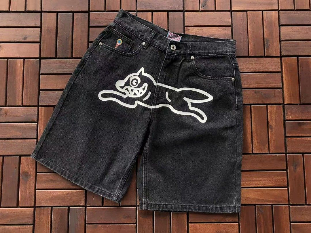 Bbc icecream (Category: Shorts) located in Dagupan City. Submitted by shanet. (Listing ID 1438475695, Image 3). Description: 🩳 BBC ICE CREAM INSPIRED DENIM SHORTS 🎨 Iconic jorts featuring the signature running dog design – perfect for retro streetwear fits that stand out! 🤘 ✔️ Available styles: - Light Wash Pink - Light Wash Red - Dark Wash Yellow - Dark Wash Pink - Black Wash Green - Black Wash White ✔️ Available sizes: Small to XXL ✔️ Pre-or