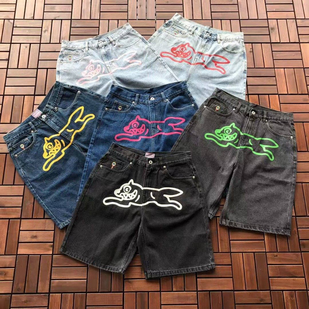 Bbc icecream (Category: Shorts) located in Dagupan City. Submitted by shanet. (Listing ID 1438475695, Image 1). Description: 🩳 BBC ICE CREAM INSPIRED DENIM SHORTS 🎨 Iconic jorts featuring the signature running dog design – perfect for retro streetwear fits that stand out! 🤘 ✔️ Available styles: - Light Wash Pink - Light Wash Red - Dark Wash Yellow - Dark Wash Pink - Black Wash Green - Black Wash White ✔️ Available sizes: Small to XXL ✔️ Pre-or
