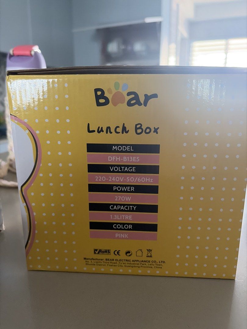 Bear Lunch Box 1.3L - Pink456468782887751683