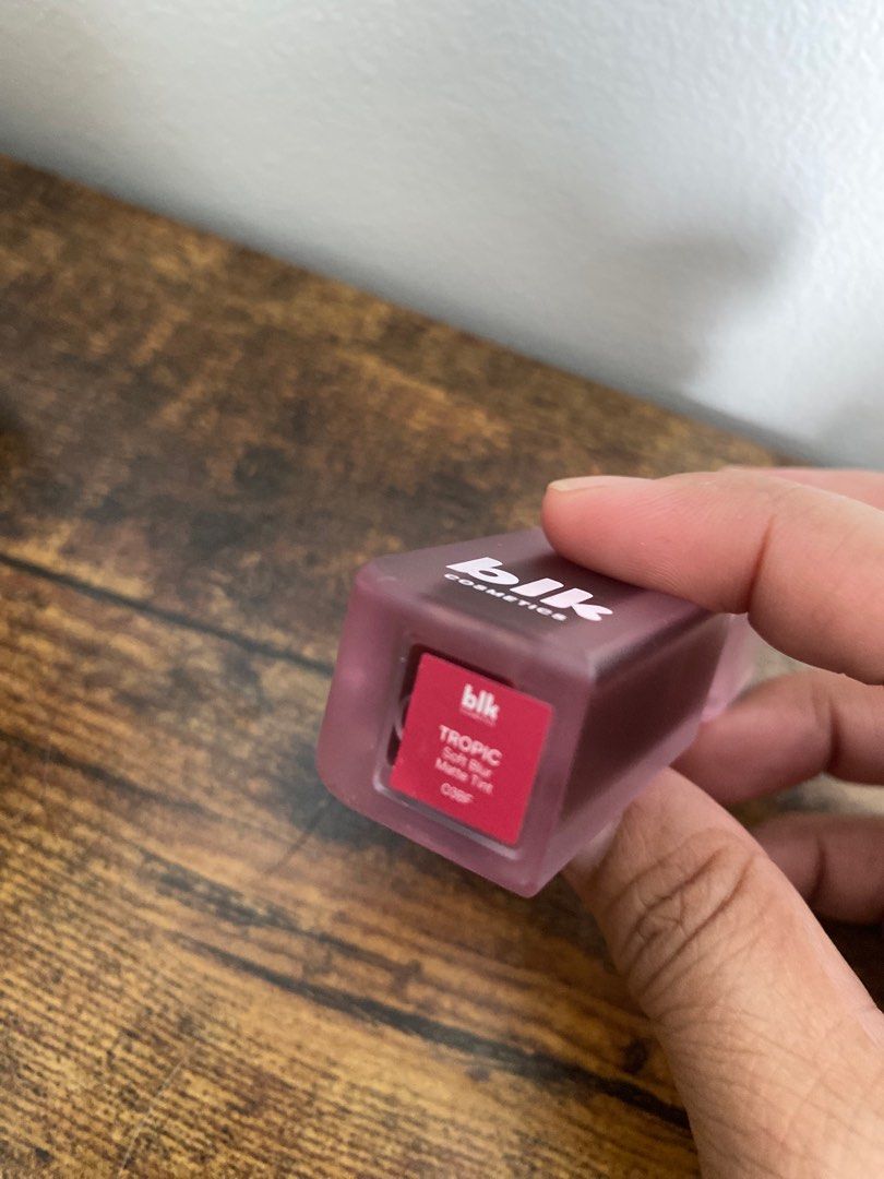 BLK Soft Blur Matte Tint in Tropic (Category: Makeup) located in Manila. Submitted by cheechako (Listing ID 1438336075, Image 3). Description: Swatched only Recently bought but not my shade Long-lasting and transfer-resistant.