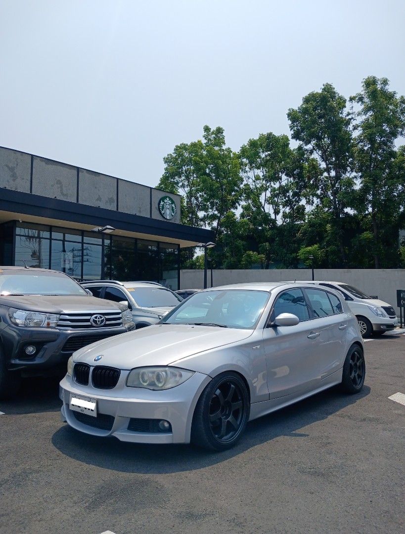 BMW 118i 5-Dr Sport (A) (Category: Used Cars) located in Manila. Submitted by jarylec (Listing ID 1438433655, Image 1). Description: FORSALE BMW E87 118i 2006 2.0 N46 Responsive Engine Automatic +/- 6 Speed Complete legal documents Registered until 2027 Cold A/C 18" Rota mags Push Start Angel Eyes headlight MSport Front bumper LCI Tail lights D2 Coilovers Nothing to fix Brand new: Valve Cover gasket Oil filter housing gasket Sparkplug gasket Delp