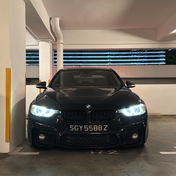 BMW 3 Series Sedan 328i (A) (Category: Used Cars) located in Singapore. Submitted by gdthingmustshare (Listing ID 1438416341, Image 3). Description: Clean looking F30, 328i up for grabsss.. Upgraded M3 body kit, ST-XA coilover, upgraded injen cai, upgraded charge pipe, timing chain & guides changed at around 110k km (no receipt but guarantee), 19” 437M OEM rims, continental sport contact 7 (75-80% thread), upgraded legal Remus exhaust (apply your