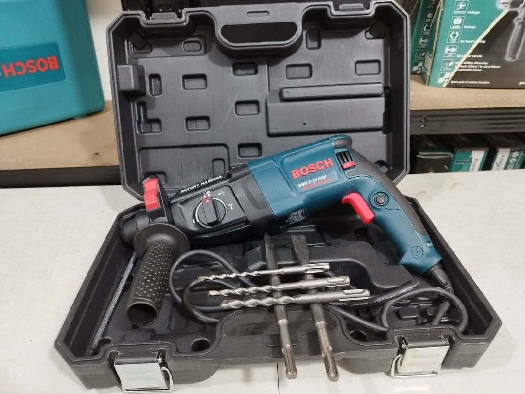 BOSCH ROTARY HAMMER DRILL (Category: Construction Tools & Equipment) located in Valenzuela. Submitted by cooleagle.fab881 (Listing ID 1438392185, Image 2). Description: Brand new Heavy duty Good quality Good condition Complete set W/service warranty Pm me for more details.