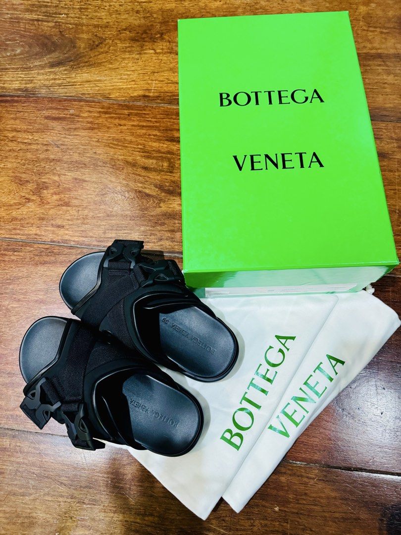 Bottega (Category: Sandals) located in Cainta. Submitted by simoun19 (Listing ID 1438353700, Image 3). Description: BOTTEGA VENETA Snap Sandal Polyrecycled Black Size 39, can fit up to 41 Brand new! Complete with box & dust bag For only 28,000!!!.