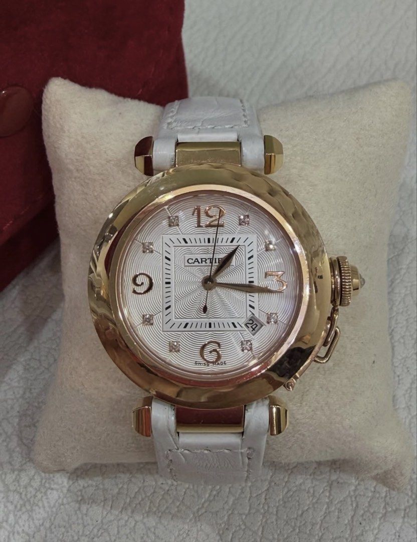 Cartier Pasha Solid Rosegold - With pouch only (Category: Luxury Watches) located in Cavite. Submitted by purgingmycloset888 (Listing ID 1438315447, Image 1). Description: Open for authentication / Verification for your peace of mind ✨ @ Buyer’s expense 💖.