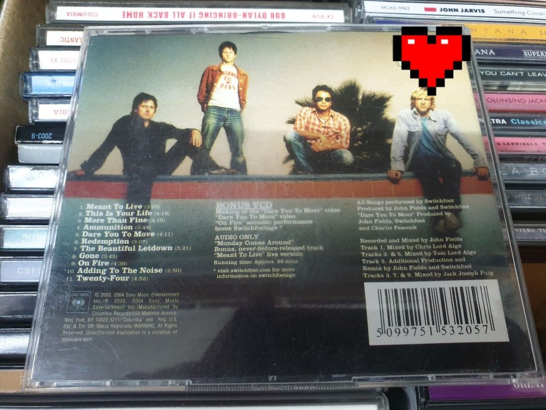 CD SWITCHFOOT - the beautiful letdown alternative christian rock (Category: CDs & DVDs) located in Makati City. Submitted by KaTiToYs (Listing ID 1438496952, Image 2). Description: switchfoot - the beautiful letdown 2 discs VG+ meet ups: Makati / BGC / Ortigas... Metro Manila / nearby provinces buyers - pick up via: lalamove / grab... Provincial buyers - ship via: lbc / jrs / jnt... MOP: Gcash ❌❌❌NO COD / COP❌❌❌.