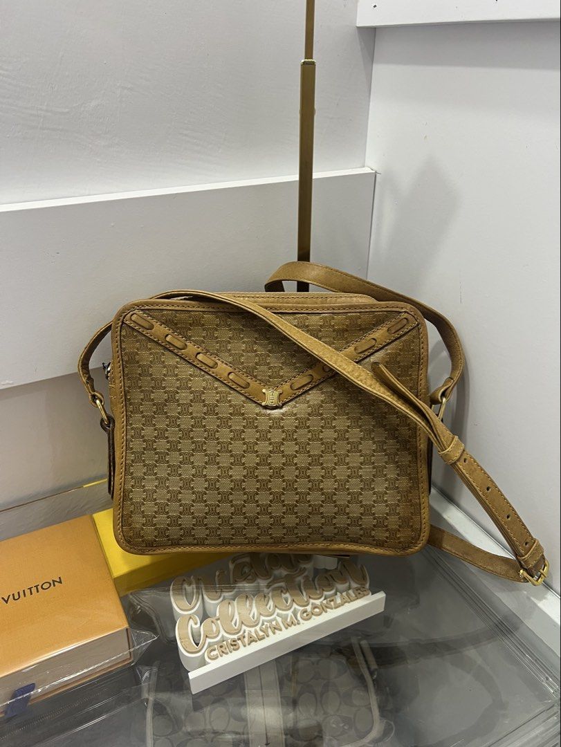 Celine Macadam Crossbody Vintage (Category: Luxury Bags & Wallets) located in Cabanatuan. Submitted by cristalyngonzales (Listing ID 1438490597, Image 1). Description: Signs of usages discoloration and last pic Still in good cond .