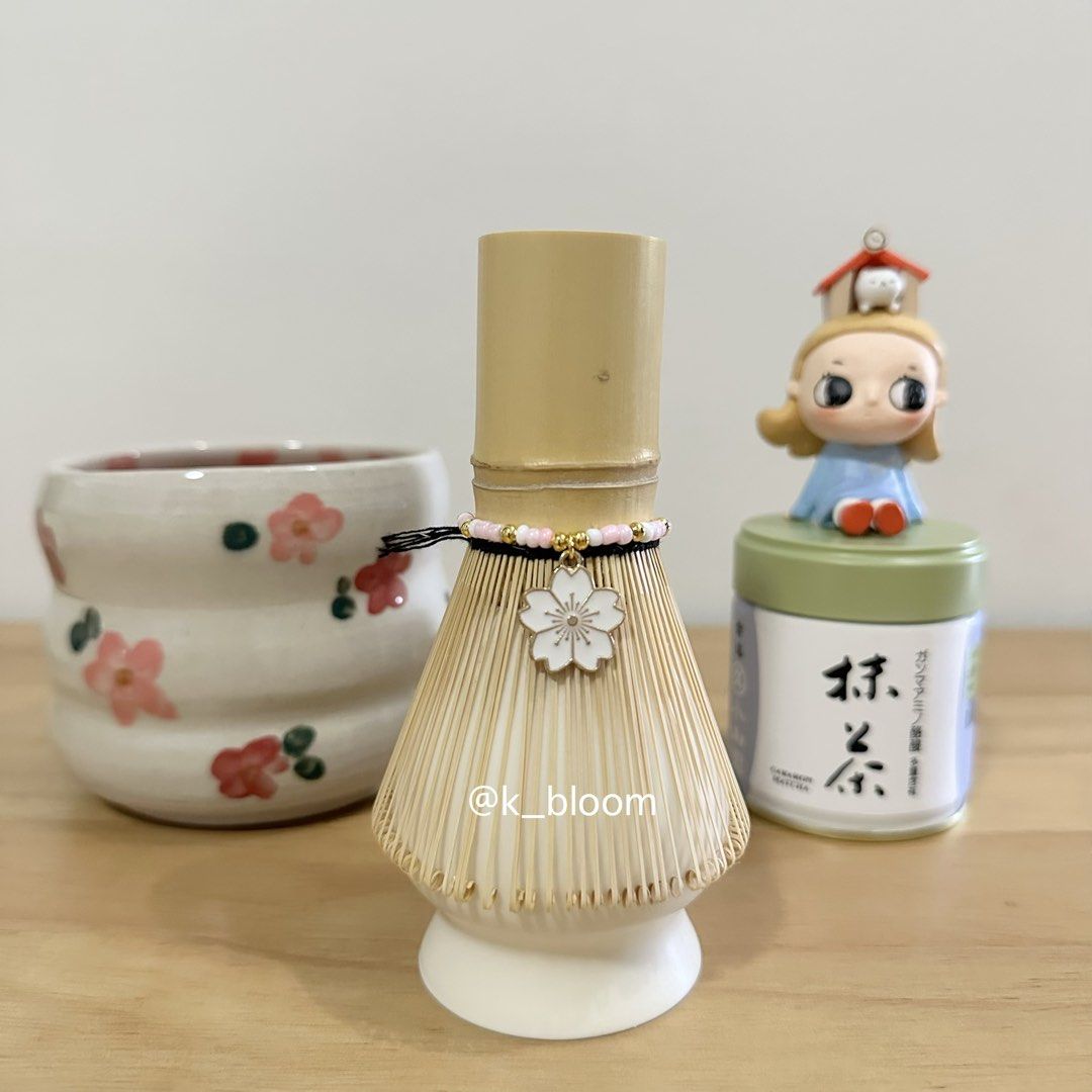 Chasen Charm (White & Pink) (Category: Coffee & Tea Tableware) located in Taguig. Submitted by k_bloom (Listing ID 1438459508, Image 1). Description: - Chasen Charm - Perfect for matcha lovers. Aesthetic charm that can also be transferred whenever you need to replace your chasen. A cute little accessory for your matcha ritual. 🍵💚 Note: Charm only. Chasen and other items shown in the photo are not included. ——————————————————————— Mode of Paymen