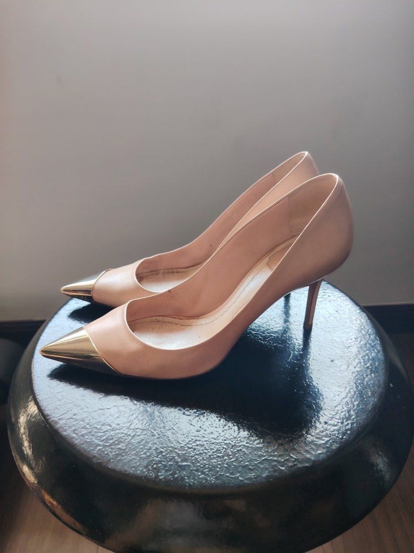 Christian Dior Beige & Gold tip heels (Category: Heels) located in Paranaque City. Submitted by acrossthe.universe (Listing ID 1438498901, Image 2). Description: .