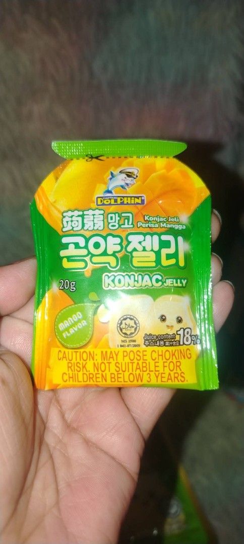 Coleskin Konjac Jelly Mango Flavor (Category: Other Food & Drinks) located in Quezon City. Submitted by moonchayo (Listing ID 1438491674, Image 2). Description: 3 packs for 100 market price: 100 each pack Coleskin Konjac Jelly (Mango Flavor) - Each pack: 20g - Warning: Choking hazard - Not suitable for children below 3 years old.