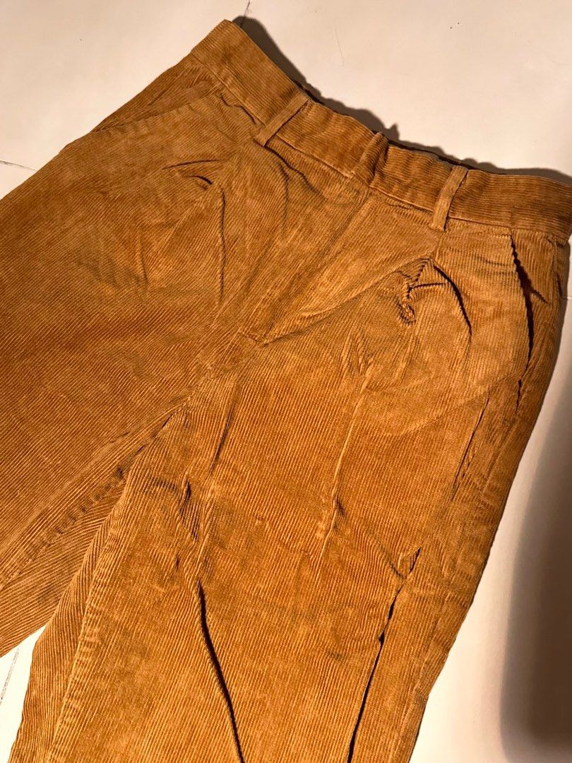 Cotton-on Corduroy Pants - Brown (Category: Jeans) located in Manila. Submitted by acrookstour (Listing ID 1438447958, Image 3). Description: - negotiable - Brown corduroy pants - Straight leg cut - Button and zipper closure, Lined. (Check 2nd slide for specifics) - Inseam: 27”, Crotch to Waist: 12”.