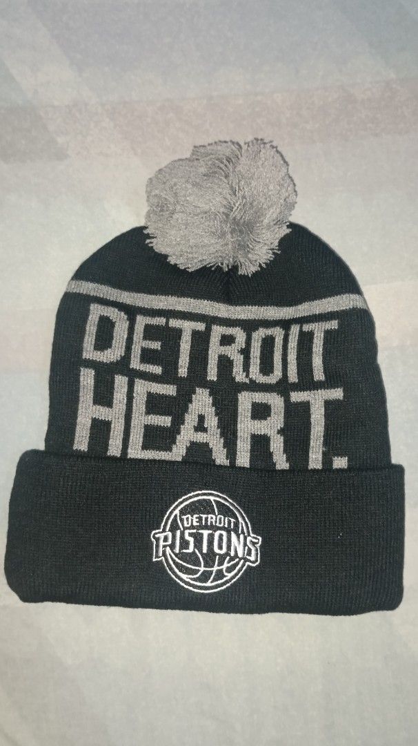 Detroit Pistons Beanie with Pom (Category: Caps & Hats) located in Las Pinas. Submitted by lutangluta31813 (Listing ID 1438354940, Image 1). Description: Detroit Pistons Black Beaney Item Location: Las Piñas Payment: Gcash or Orange app courier Shipping: Lalamove, J&T or thru Orange app courier.