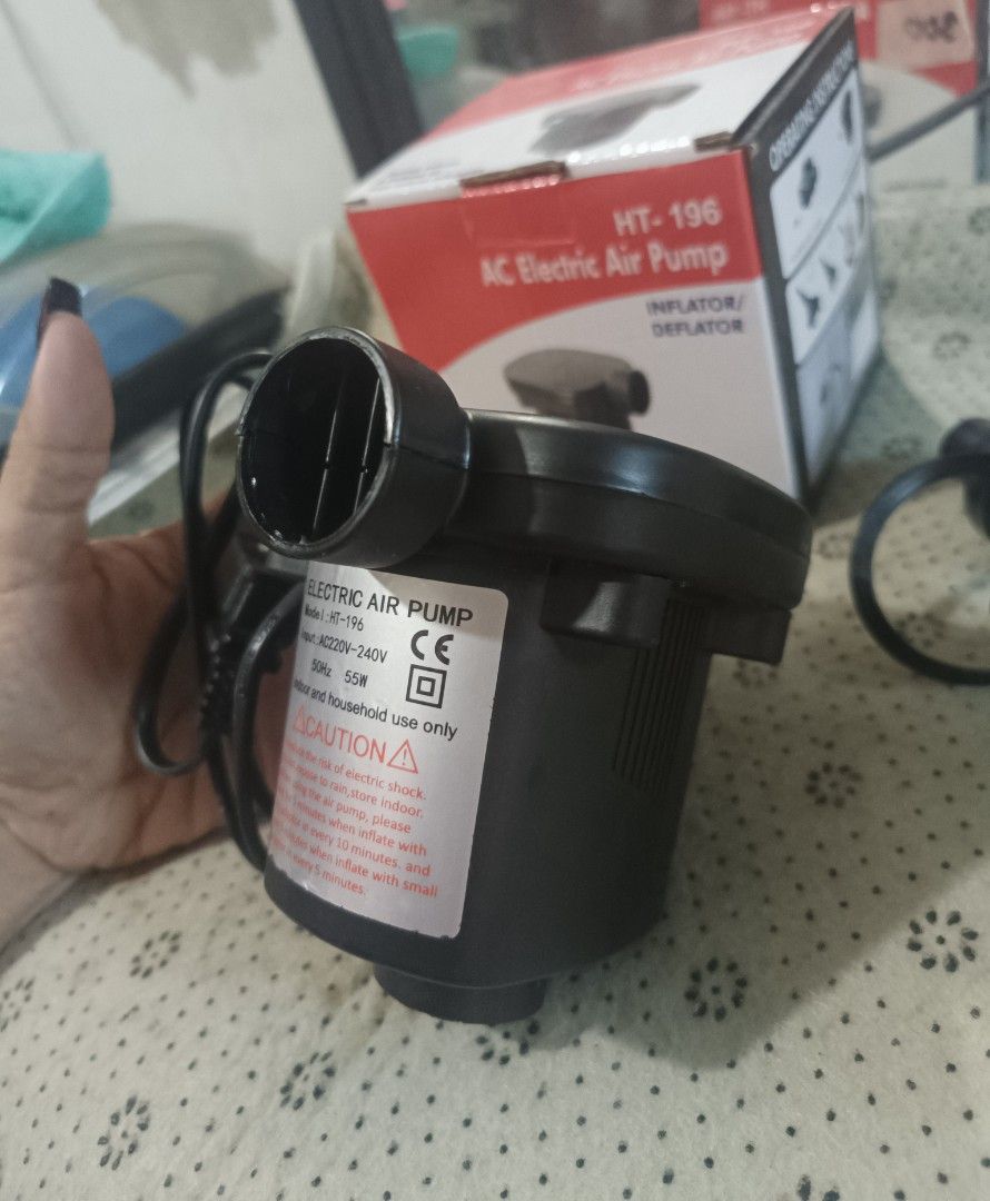 Electric Air Pump with 3 Noozles (Category: Everything Else Others) located in Manila. Submitted by lotty_2489 (Listing ID 1438462565, Image 3). Description: Onhand Brandnew GoodQuality COD/GcashPayment #09706504365 Charm.