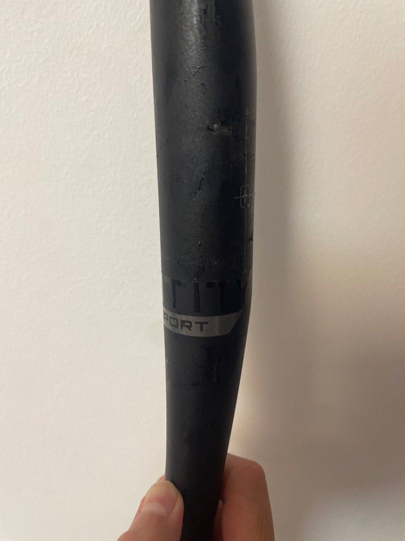 Entity Riser bar (Category: Parts & Accessories) located in Singapore. Submitted by happyhorse2819 (Listing ID 1438432608, Image 3). Description: No grips mtb fix riser used for awhile only wtt for carbon dropbar - can trade aloy drop+ riser I top cash paylah.