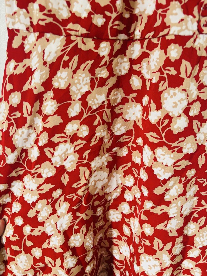 Floral Overlap Dress, Women's Fashion, Dresses & Sets, Dresses on Carousell
