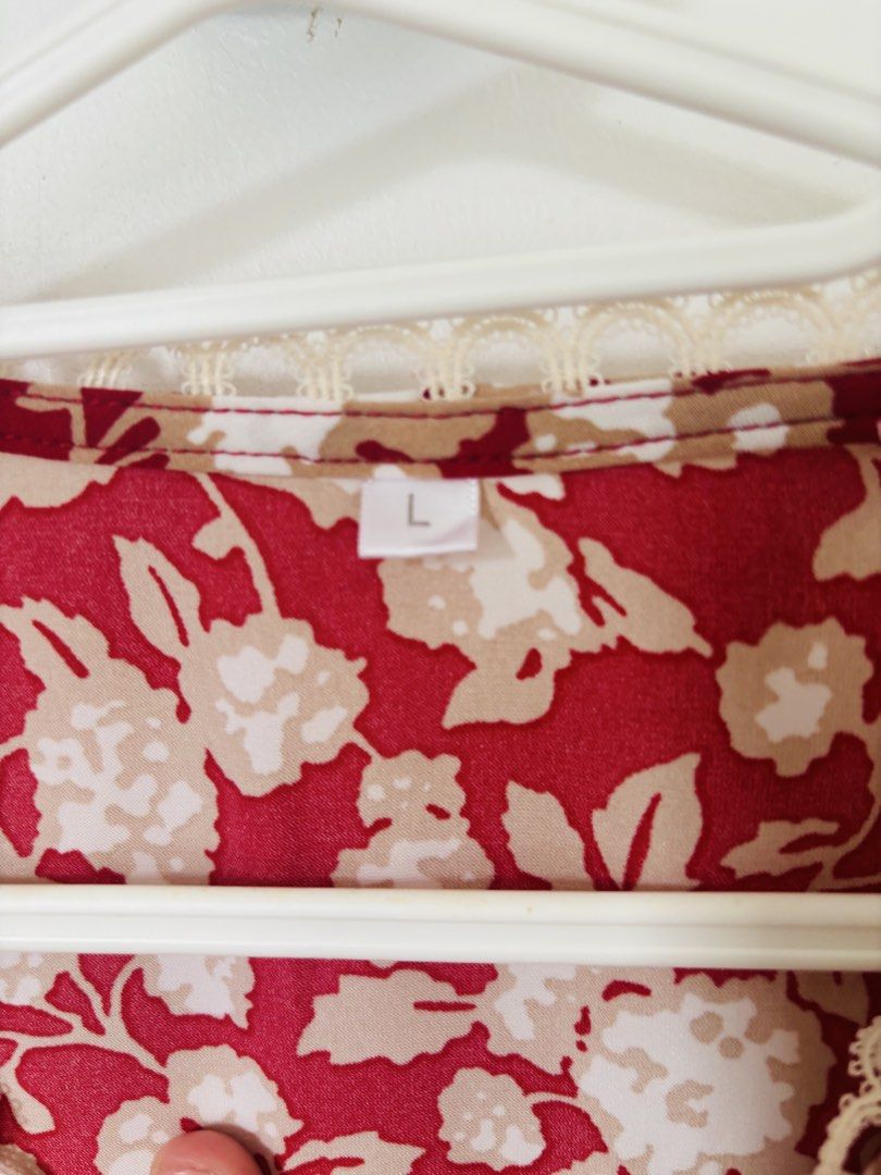 Floral Overlap Dress, Women's Fashion, Dresses & Sets, Dresses on Carousell