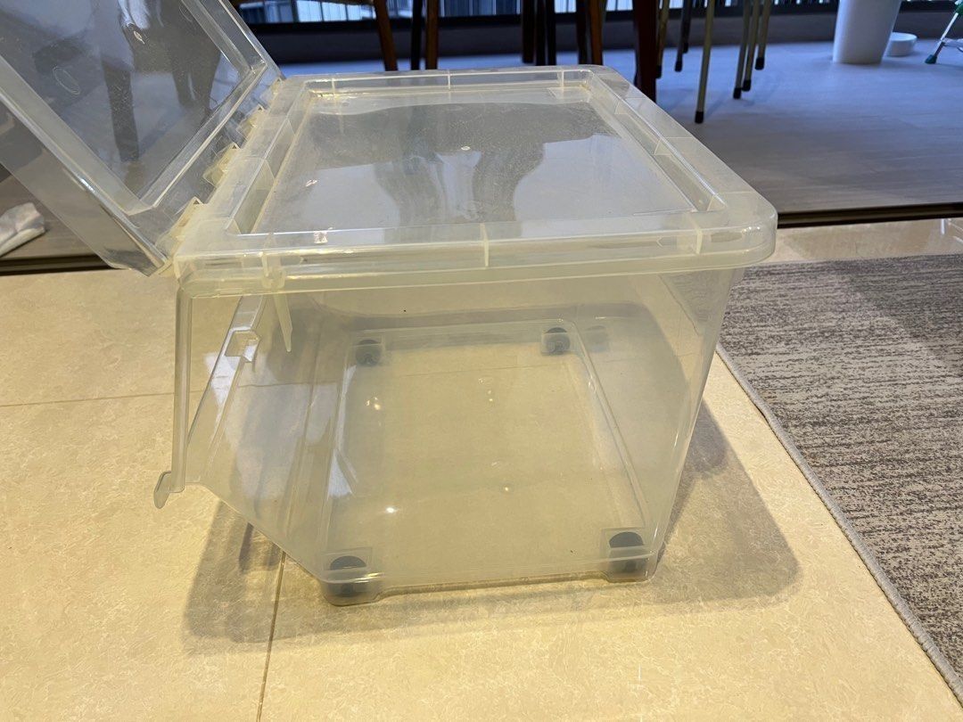 Front Open Stack-able Container Box Transparent456563236065792002