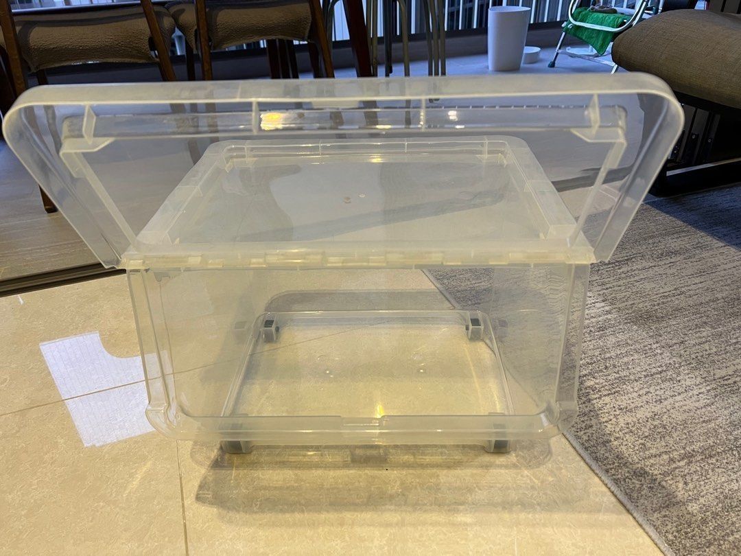 Front Open Stack-able Container Box Transparent456563236065792001