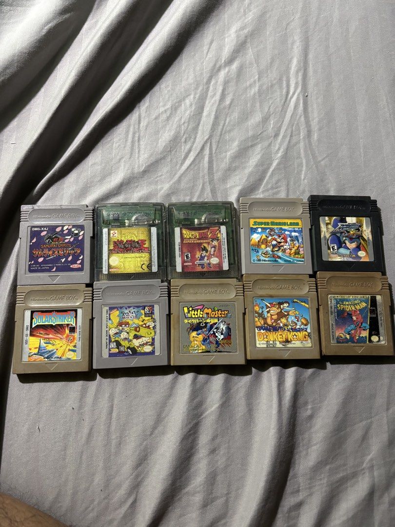 Gameboy / gameboy color games take all 2k (Category: Nintendo) located in Mandaluyong City. Submitted by pukopuko1174220 (Listing ID 1438500268, Image 1). Description: Lahat authentic and gumagana. Pass sa barat, lalamove only shipping shoulder ni buyer.