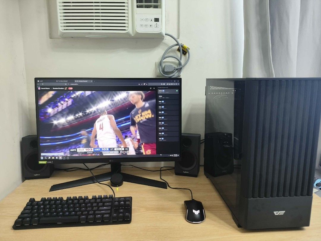 Gaming PC Desktop Computer (Category: Desktops) located in Mandaluyong City. Submitted by chamazingfinds (Listing ID 1438486992, Image 2). Description: FOR SALE: Complete Gaming PC Setup 🎮🔥 Only 1.5 years old | Well-maintained | No issues With original boxes and receipts 🖥️ SPECS: • AMD Ryzen 5 5600 • Gigabyte AMD Radeon RX 6600 8GB • MSI B550M Pro-VDH WiFi • T-Force 16GB RAM (2x8GB) • Kingston 500GB NVMe SSD + 2TB HDD • MSI MAG A550BN 550W 80