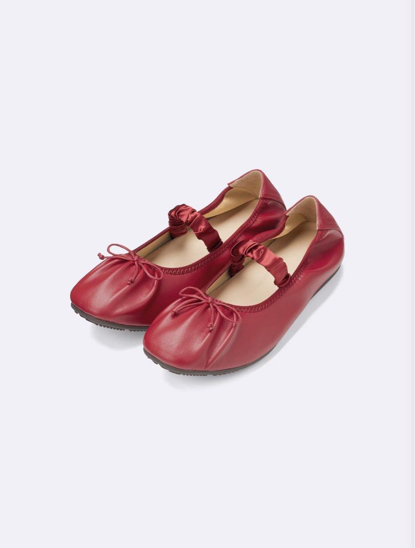 GU Red Strap Ballet Sneakers (Category: Flats & Sandals) located in Manila. Submitted by shaineee (Listing ID 1438466854, Image 1). Description: - 24.5/L size - used once - open for swap.